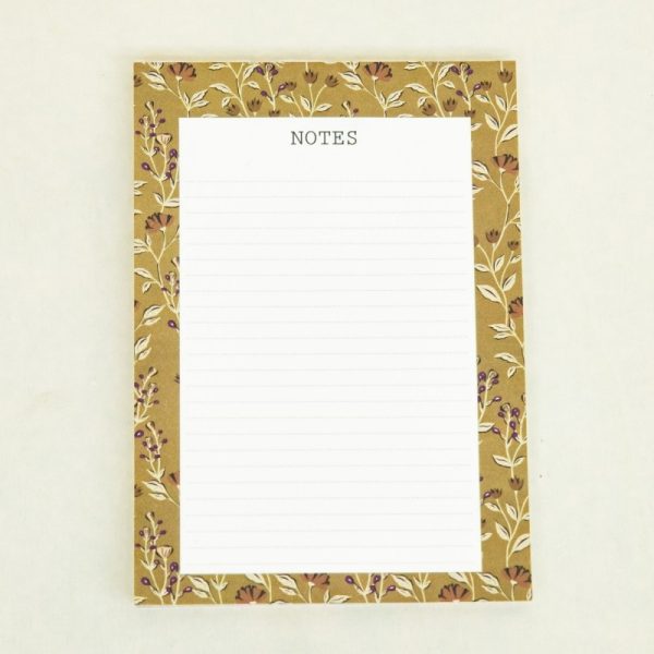BLOC-NOTE BOHEME OCRE