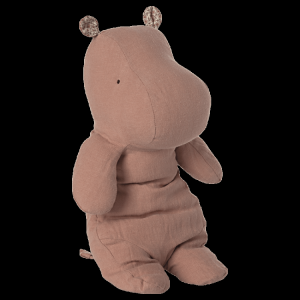 Amis Safari, Hippo, Moyen 34 cm  Vieux Rose