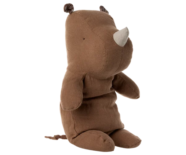 Amis Safari, Rhino, Moyen 34 cm - Chocolat