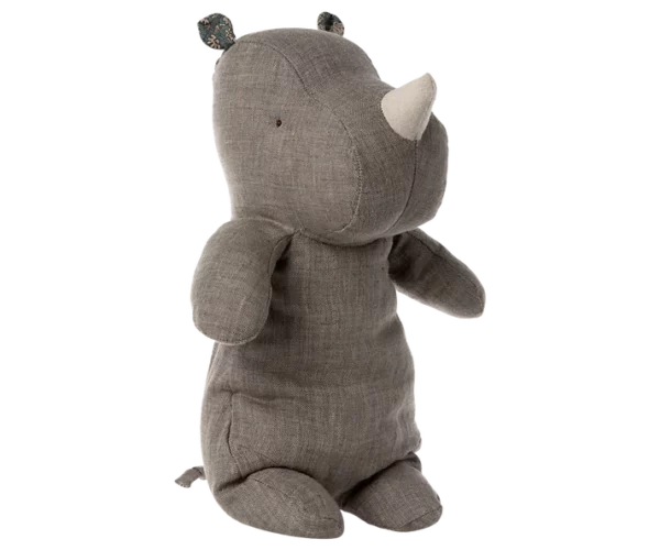 Amis Safari, Rhino, Moyen 34 cm - Gris foncé