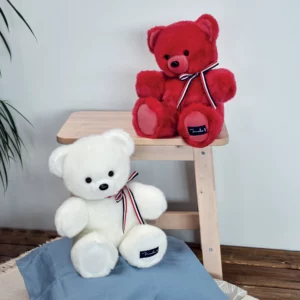 L'OURS FRANCAIS BLANC - MAILOU - 35 cm – Image 3