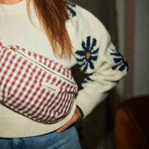 Banane en coton - Vichy Bordeaux – Image 4