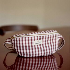 Banane en coton - Vichy Bordeaux – Image 2