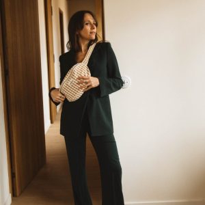 BANANE EN COTON VICHY CAMEL – Image 3