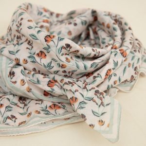 FOULARD BOHEME ROSE POUDRE – Image 3