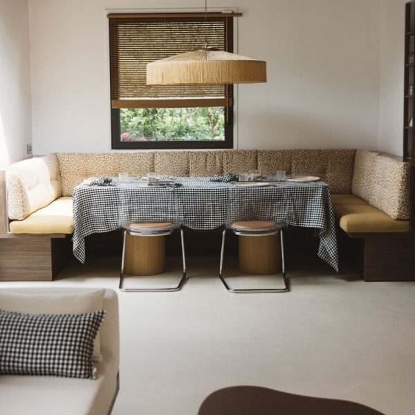 NAPPE EN LIN VICHY NOIR 175*250