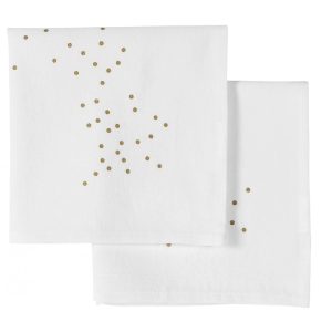 SET *2 SERVIETTES DE TABLE MILK OR