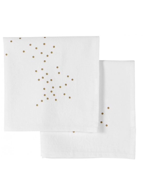 SET *2 SERVIETTES DE TABLE MILK OR