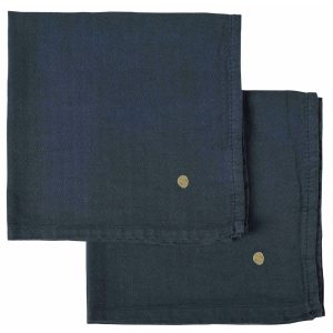 SET de 2 SERVIETTES DE TABLE - ARDOISE
