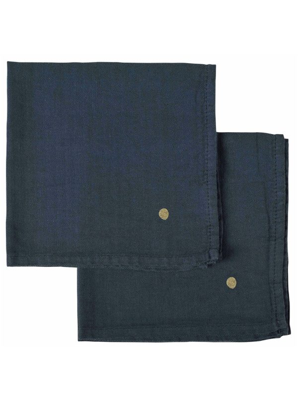 SET de 2 SERVIETTES DE TABLE - ARDOISE
