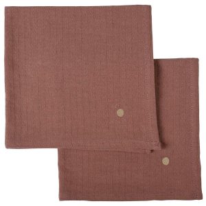 SET de 2 SERVIETTES DE TABLE RHUBARBE