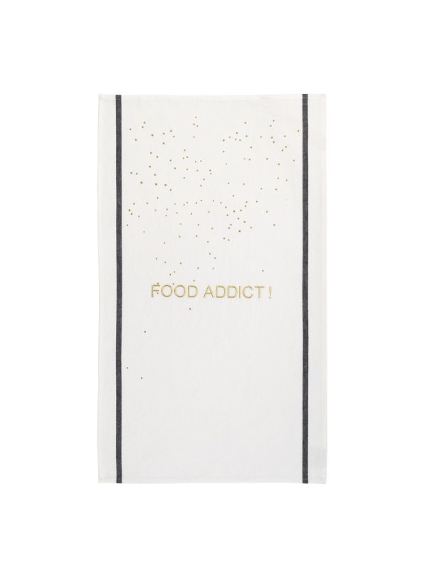 TORCHON "FOOD ADDICT OR"