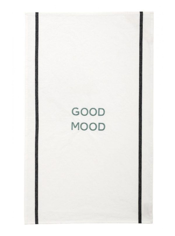 TORCHON "GOOD MOOD" CELADON