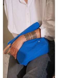 TROUSSE DE TOILETTE  IONA - BLEU MECANO -  Grand Modèle – Image 3