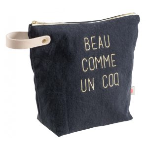 TROUSSE DE TOILETTE "BEAU COMME UN COQ" Grand modèle