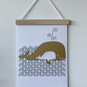PORTE AFFICHE BOIS 22 CM