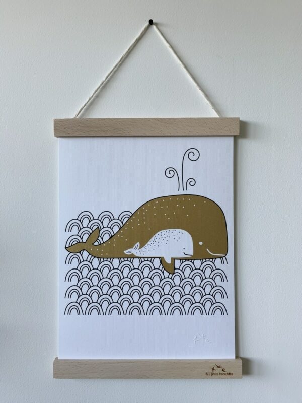 PORTE AFFICHE BOIS 22 CM