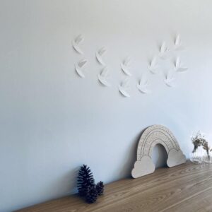 Hirondelles murales en papier " BLANC" – Image 4