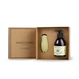 Coffret "Savon liquide et savon cigale", parfum Lavande