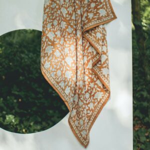 FOULARD LATIKA "COEUR"  CHATAIGNE – Image 3