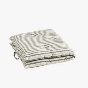 MATELAS DE SOL RAYE, imprimé gris