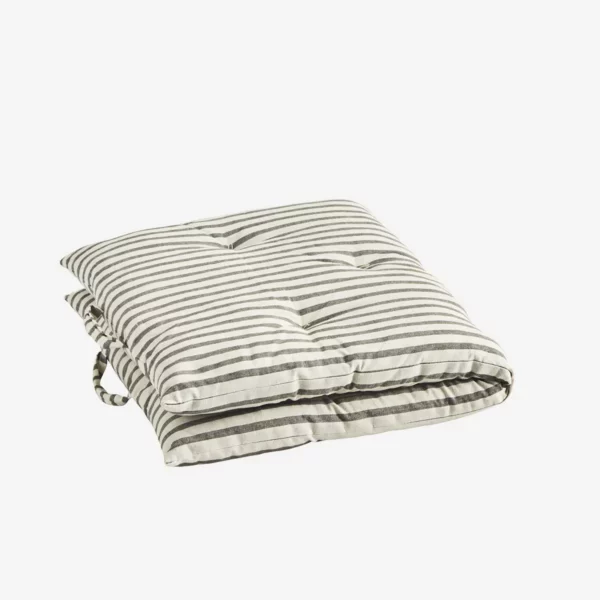 MATELAS DE SOL RAYE, imprimé gris