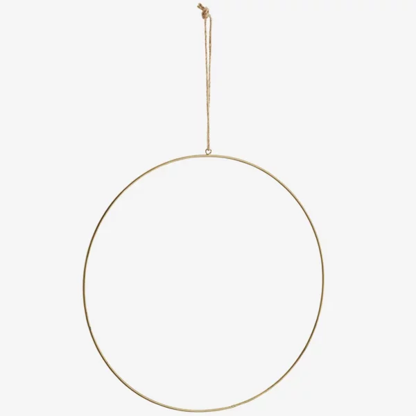 Cercle en métal doré -  Diamètre 20 Cm