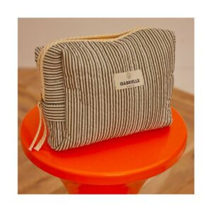 TROUSSE DE TOILETTE KAKI / LEMON