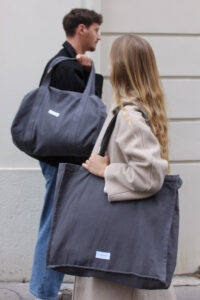 GRAND SAC CABAS - GRIS ARDOISE – Image 3