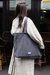 GRAND SAC CABAS - GRIS ARDOISE – Image 2