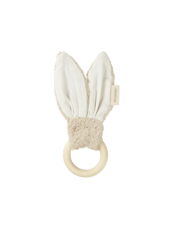 ANNEAU DE DENTITION SO CUTE BUNNY NATUREL de Nobodinoz