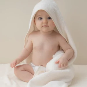 CAPE DE BAIN BÉBÉ SO CUTE NATUREL de Nobodinoz