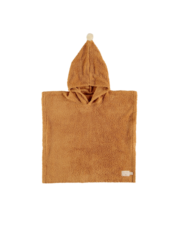 PONCHO EPONGE 3-5 ANS CARAMEL