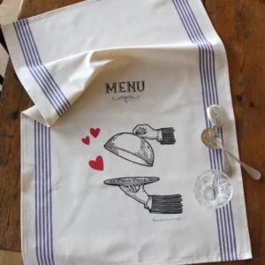 TORCHON SERIGRAPHIE MENU