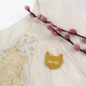 BROCHE CHAT SAFRAN