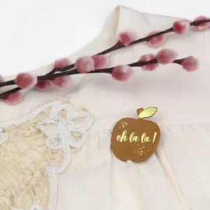 BROCHE POMME CARAMEL