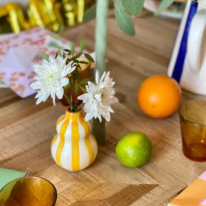 MINI VASE GOURDE - JAUNE