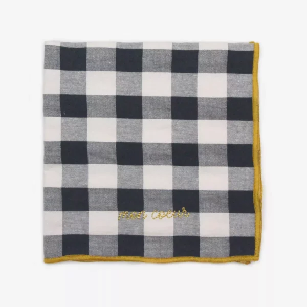 SERVIETTE DE TABLE BRODÉE - MON COEUR