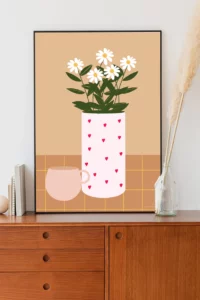 Affiche vase coeur de GREEN&PAPER – Image 3