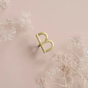 Clou mural en laiton - Lettre "B"