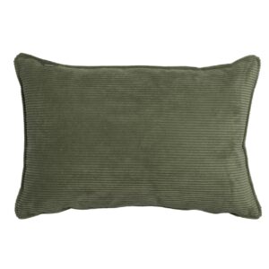 COUSSIN RECTANGULAIRE VELOURS CÔTELÉ KAKI 60*40   de Maison JEUDI