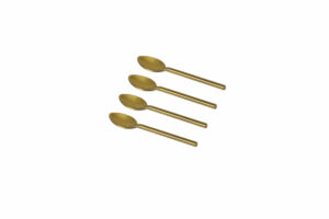 PETITES CUILLERES DOREES MAT * 4 – Image 2