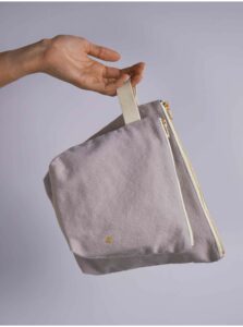 TROUSSE DE TOILETTE COTON BIODÉPERLANT POIVRE ROSE GM de LA CERISE SUR LE GATEAUPOIVRE ROSE – Image 2