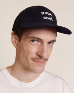 La casquette brodée Papa cool - charbon – Image 5
