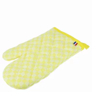 LE GANT ET LA MANIQUE DAMIER "Citron" by La Carafe – Image 4