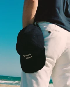 La casquette brodée Papa cool - charbon – Image 3