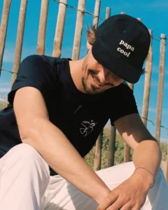 La casquette brodée Papa cool - charbon – Image 2