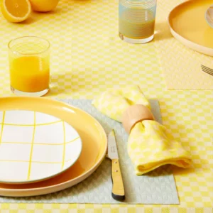 LES SERVIETTES DE TABLE (LOT DE 2) "Citron" by La carafe