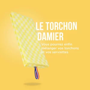 LE TORCHON DAMIER "CITRON" by La Carafe – Image 3