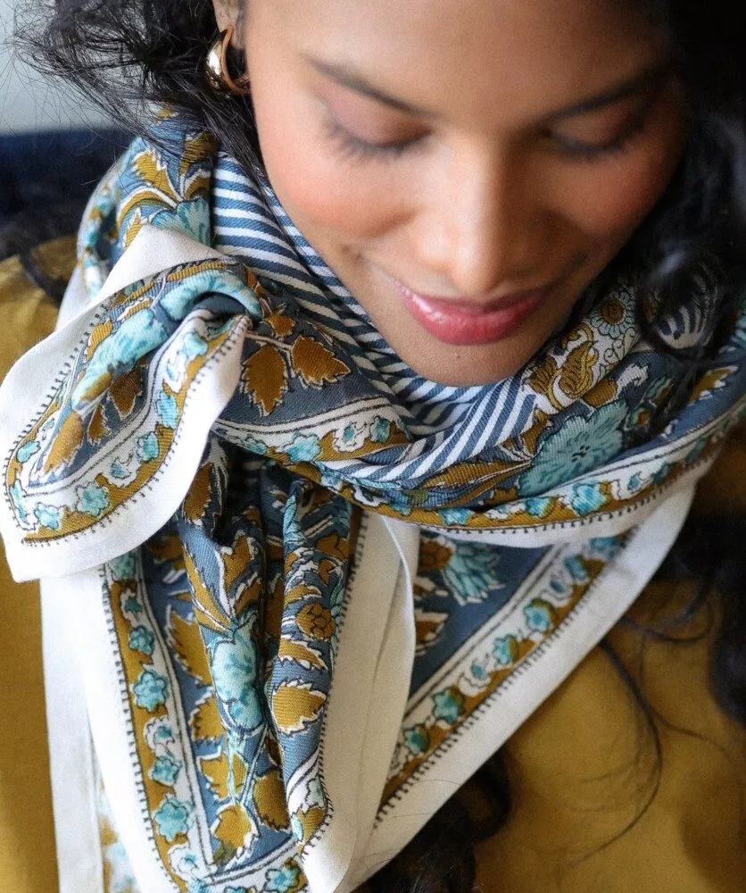 FOULARD GRAND FORMAT "BALKAN ORAGE"